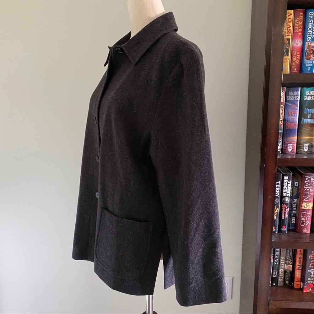 Pendleton Shacket Gray Size 14p Pockets - image 2